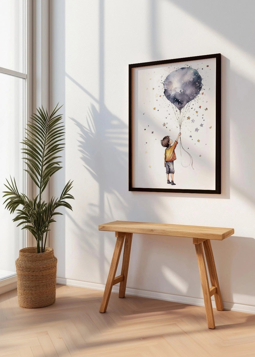 Cuadro ​Niño sujetando un globo