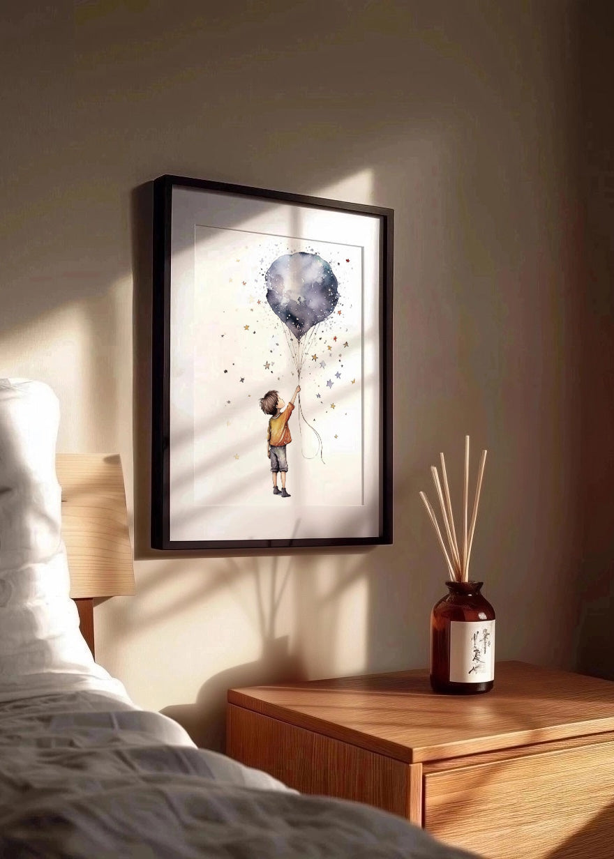 Cuadro ​Niño sujetando un globo