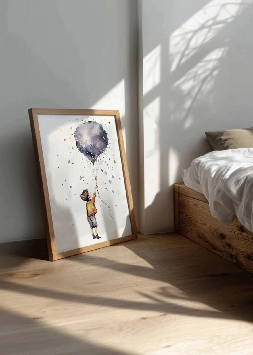 Cuadro ​Niño sujetando un globo