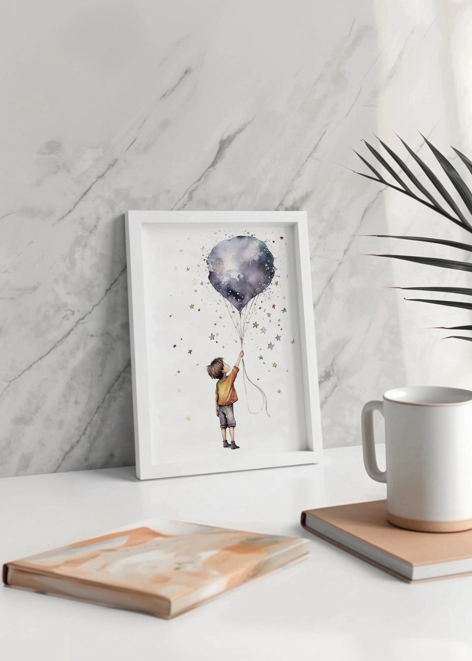 Cuadro ​Niño sujetando un globo