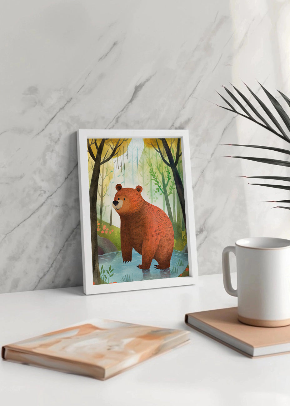 Cuadro ​Oso de dibujo para niños