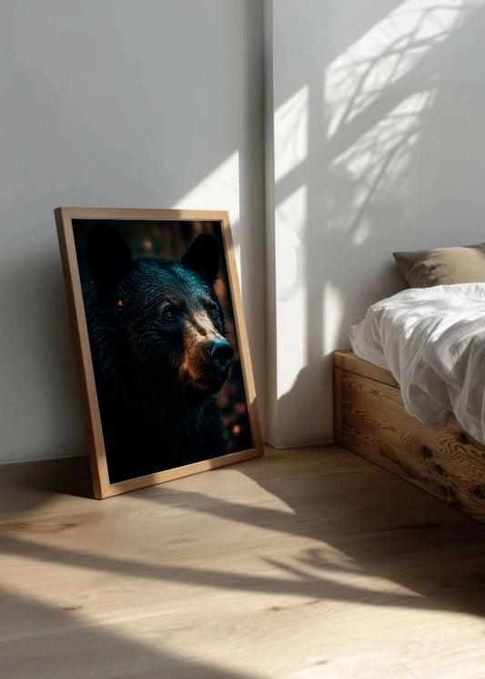 Cuadro ​Oso en primer plano