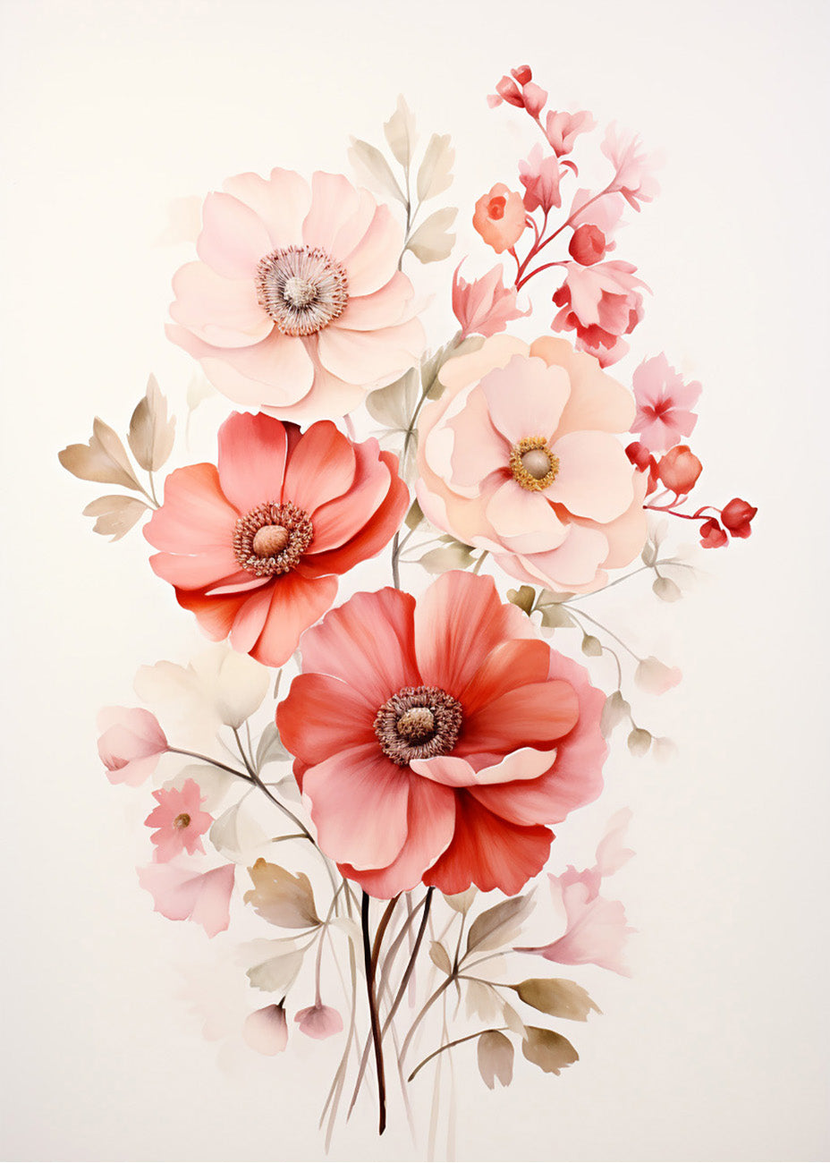 Cuadro ​Pinky flowers