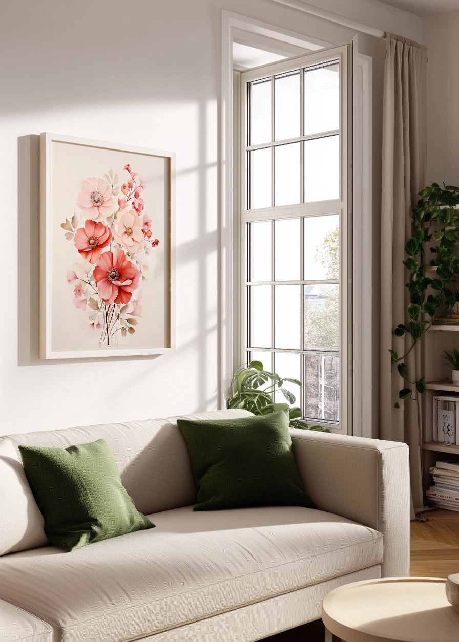 Cuadro ​Pinky flowers
