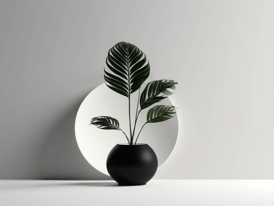 Cuadro de ​Plant (B&W) - Fine Artic