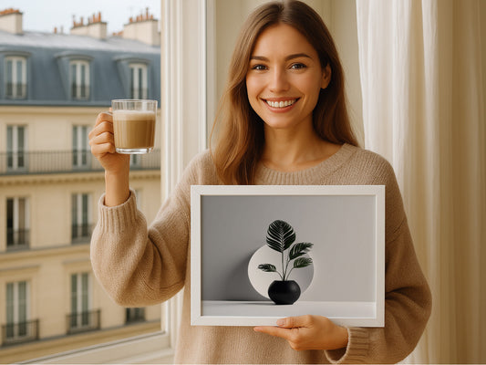 Cuadro de ​Plant (B&W) - Fine Artic