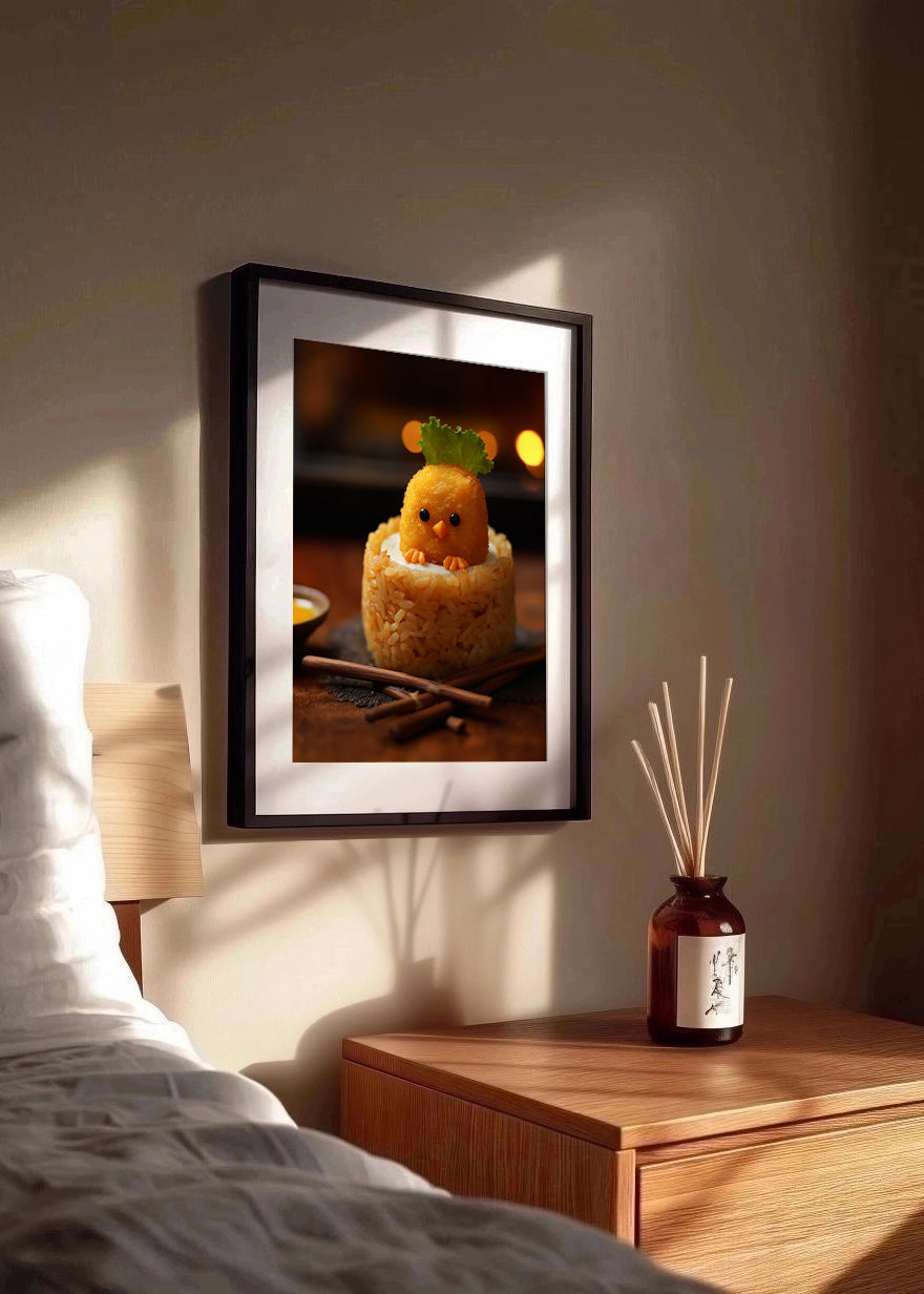 Cuadro ​Pollito de arroz