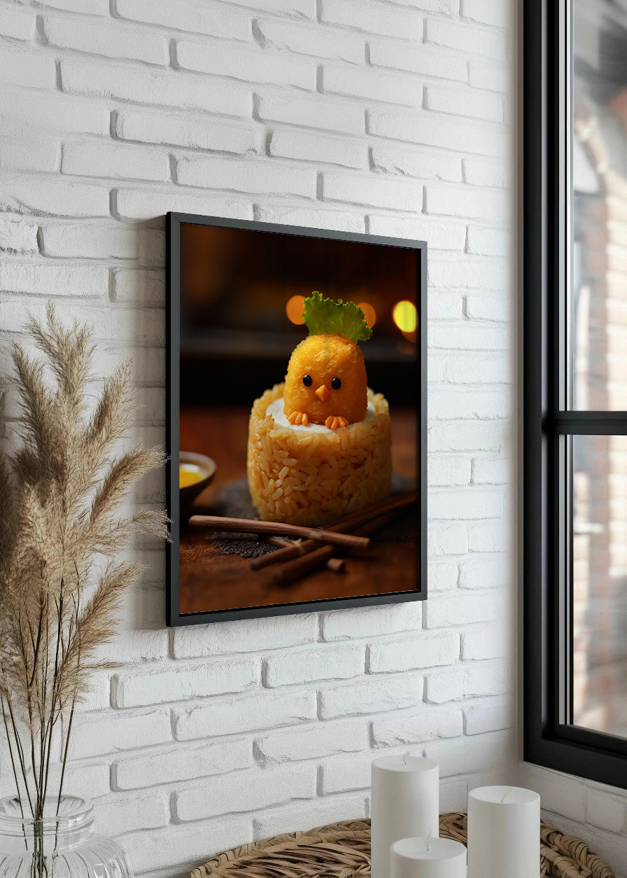 Cuadro ​Pollito de arroz