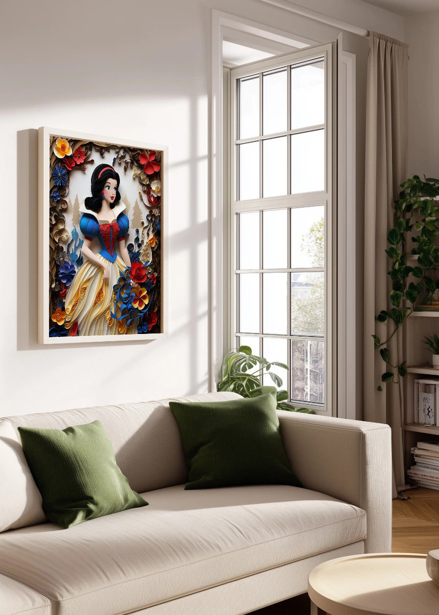 Cuadro ​Princesa vestida de Blancanieves