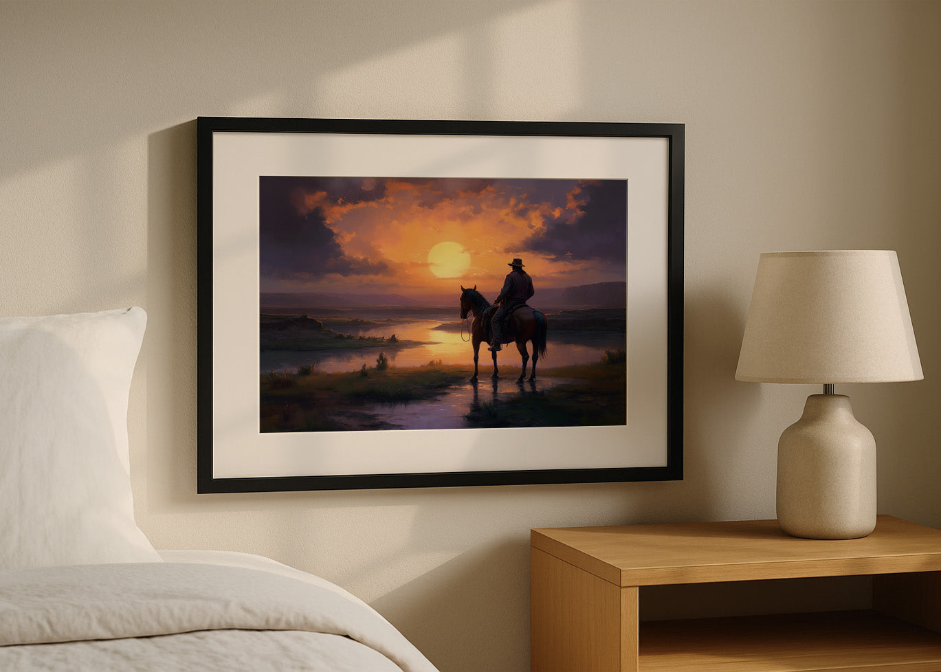 Cuadro ​Cowboy al estilo realista