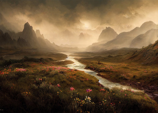 Cuadro ​Río montañoso