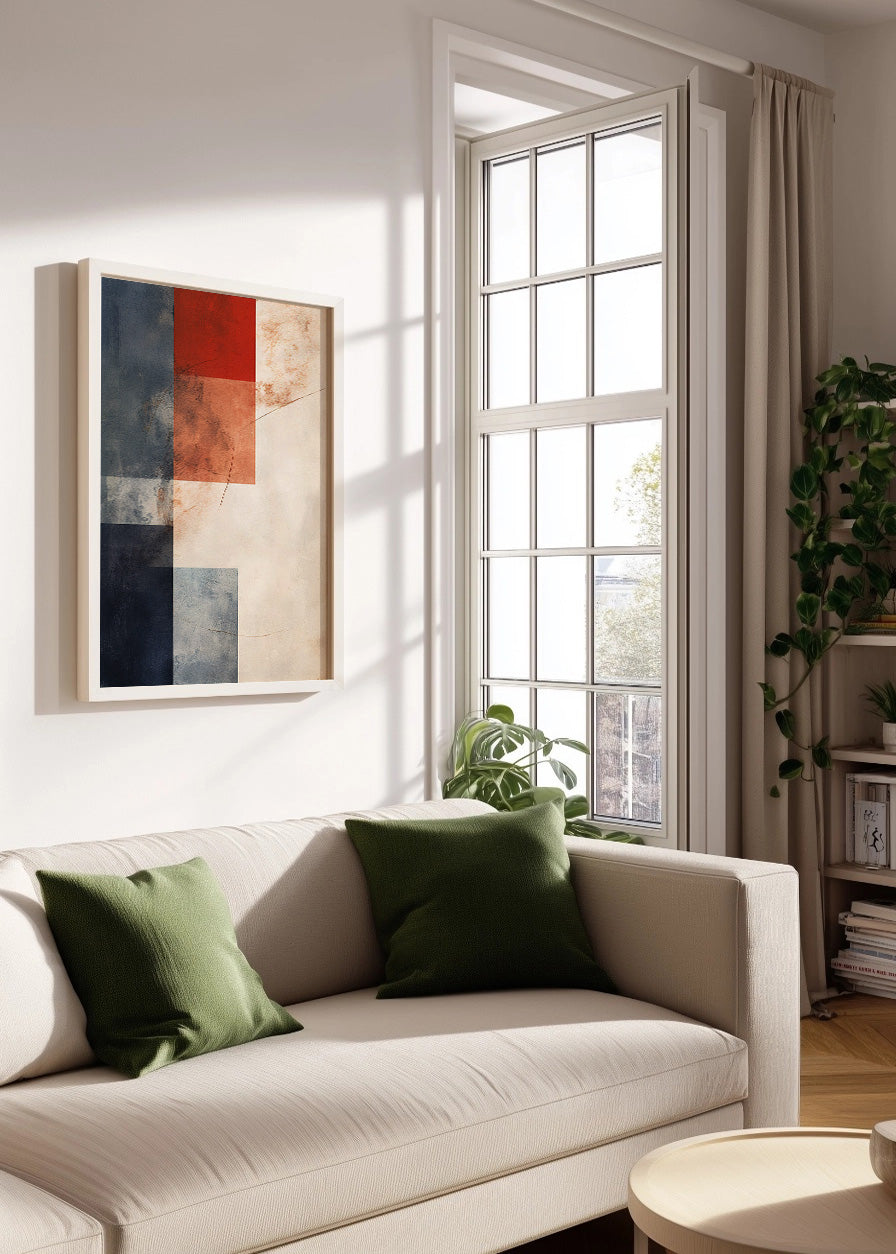 Cuadro ​Red and Blue feeling