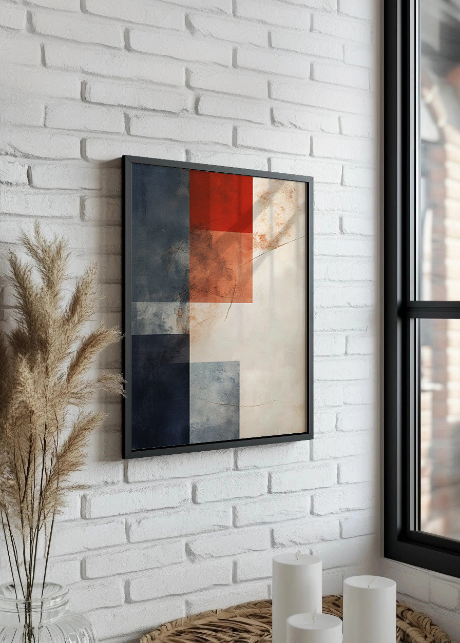 Cuadro ​Red and Blue feeling