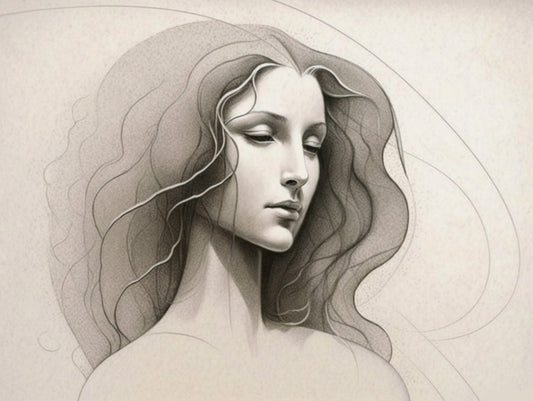 Cuadro de ​Mujer sin expresión - Fine Artic