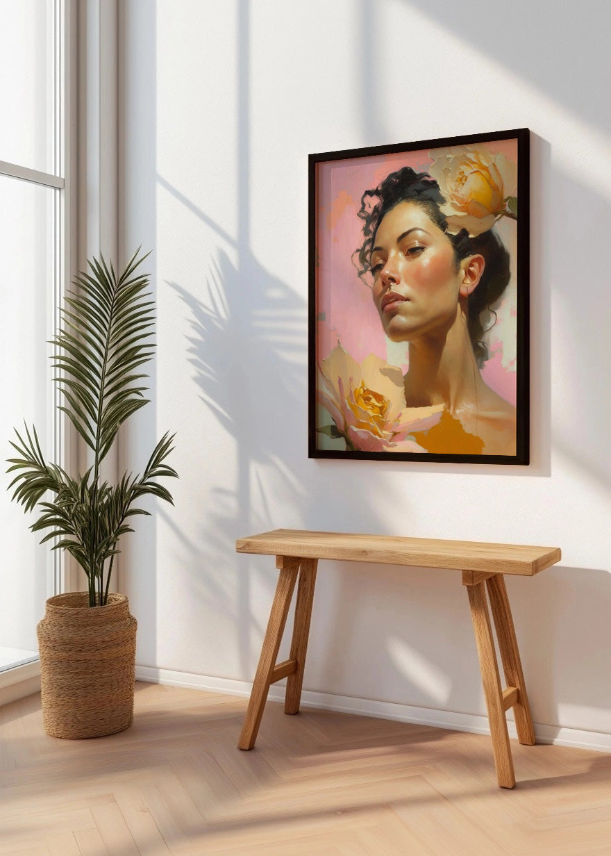Cuadro ​Belleza femenina entre flores