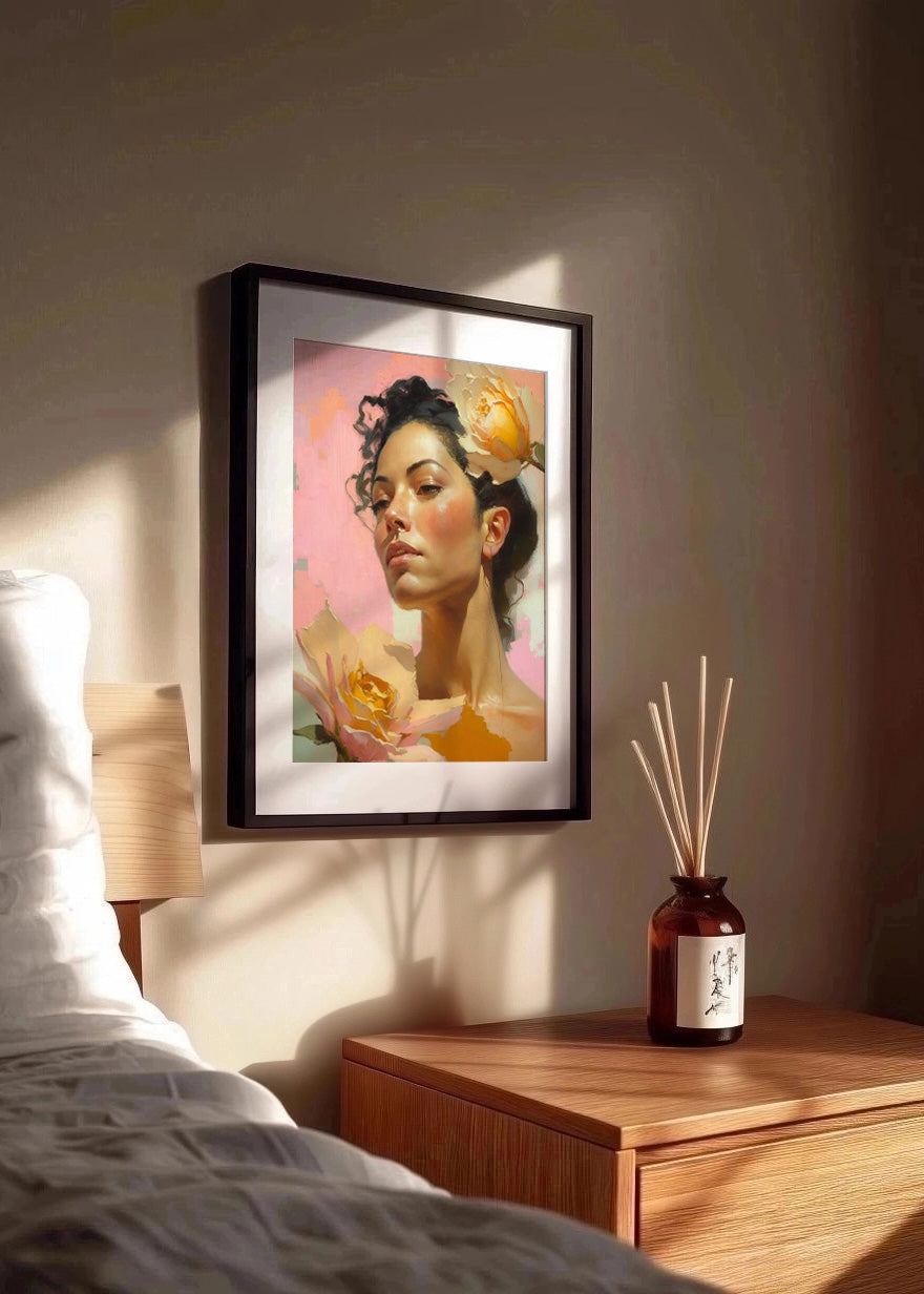 Cuadro ​Belleza femenina entre flores