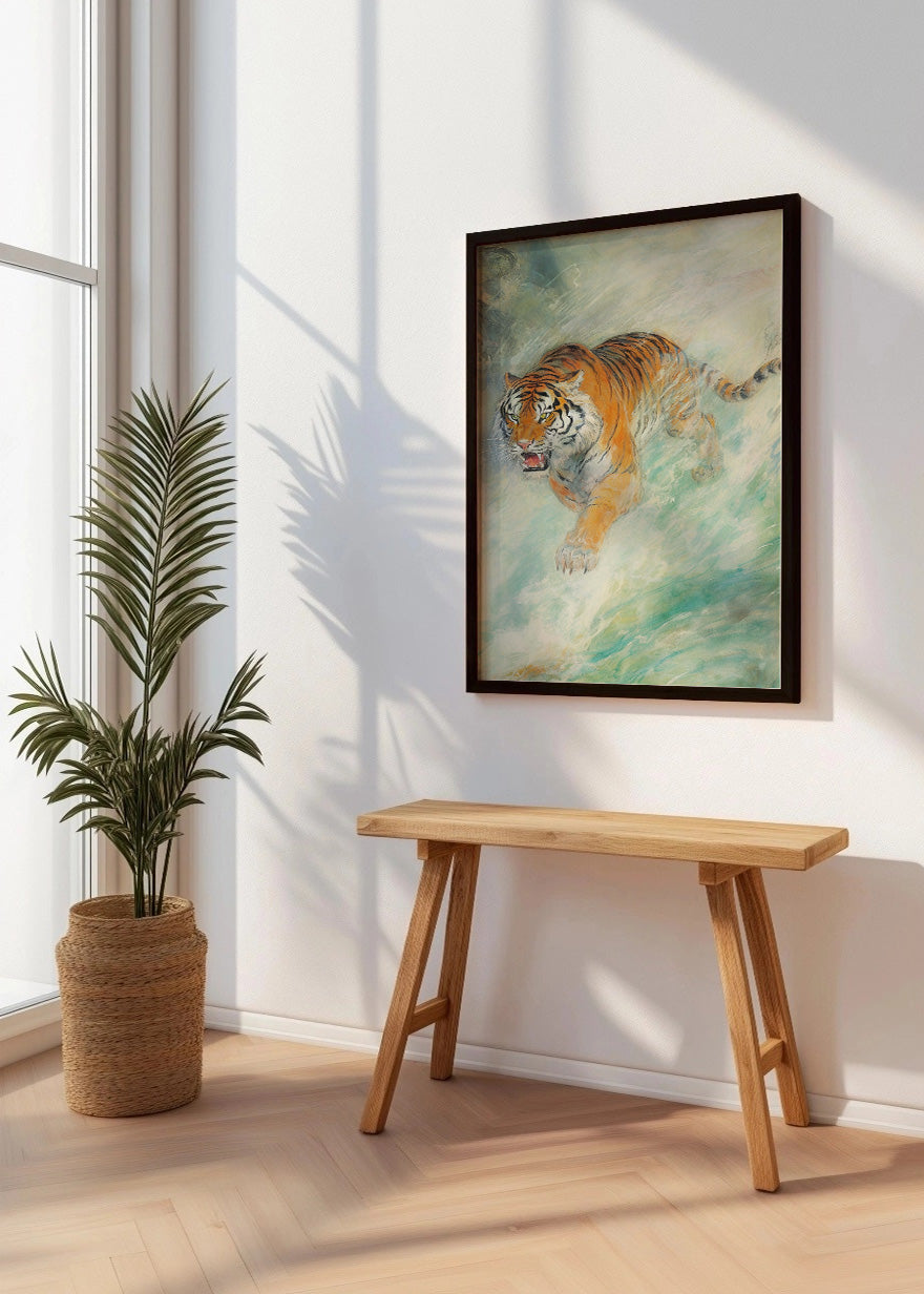 Cuadro ​Tigre estilo japonés