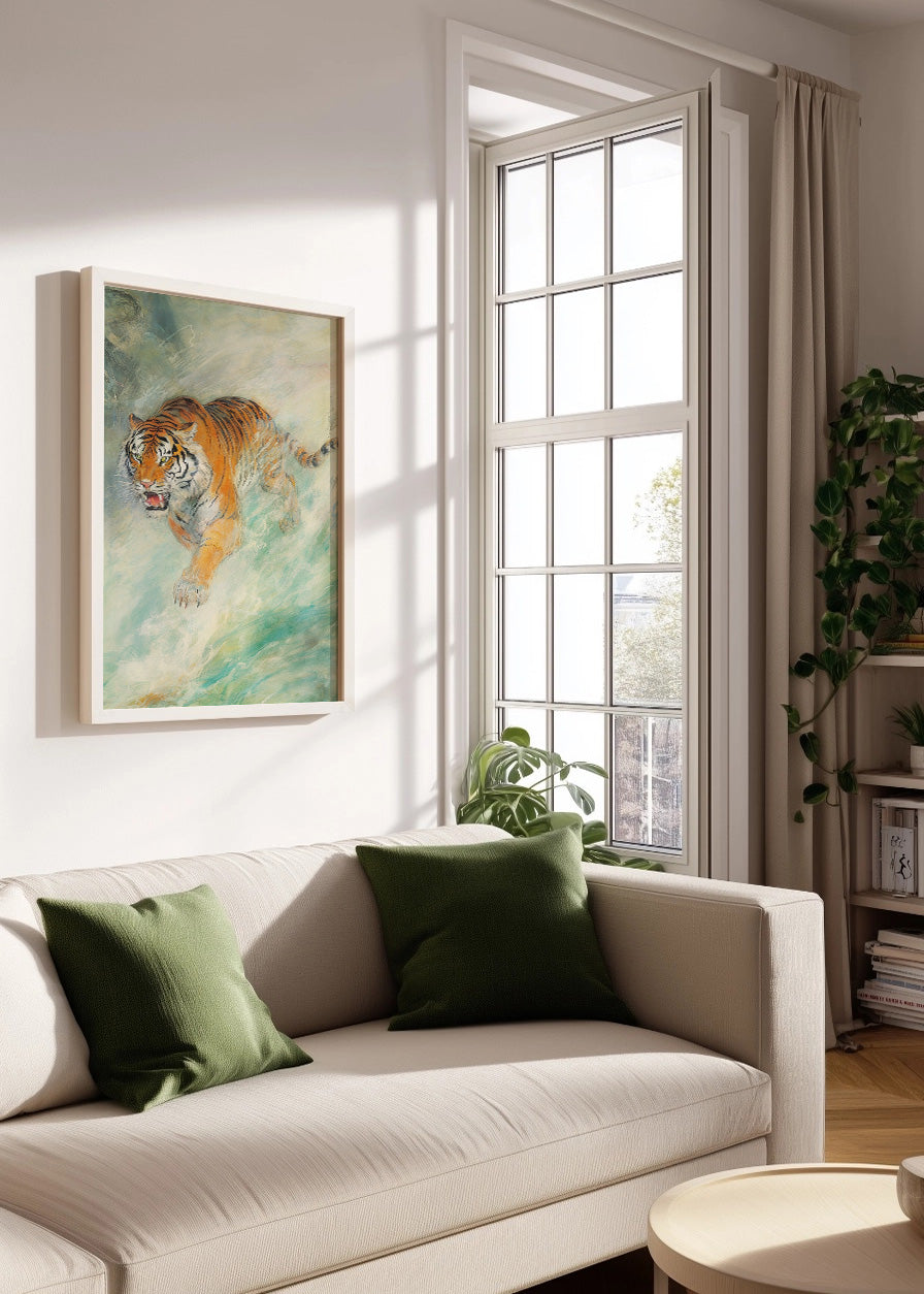 Cuadro ​Tigre estilo japonés