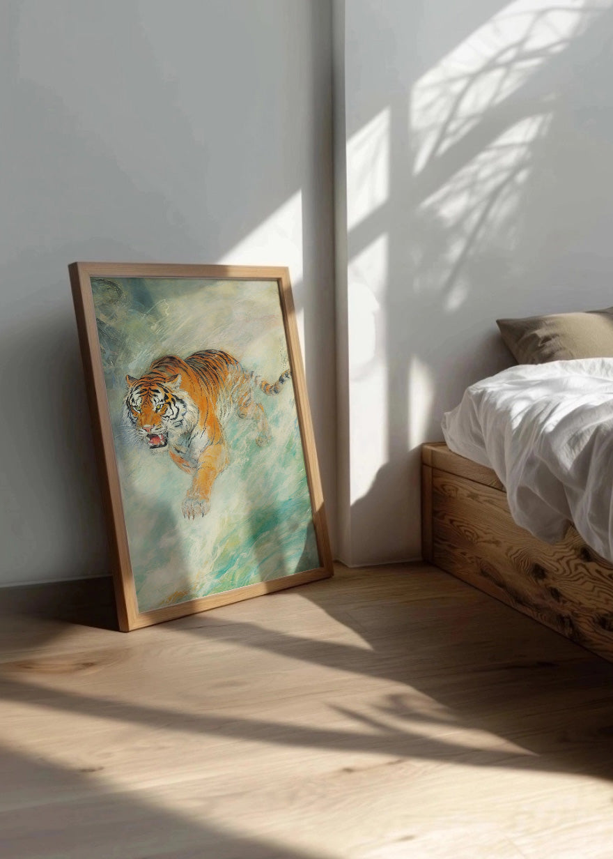 Cuadro ​Tigre estilo japonés