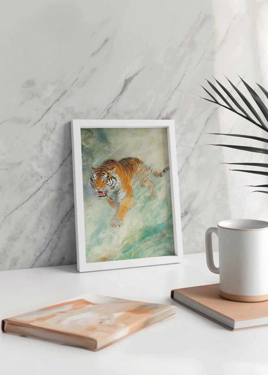 Cuadro ​Tigre estilo japonés