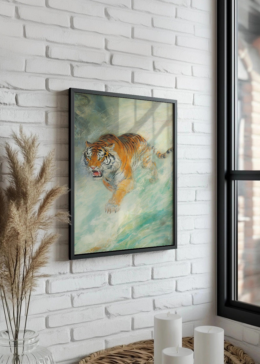Cuadro ​Tigre estilo japonés