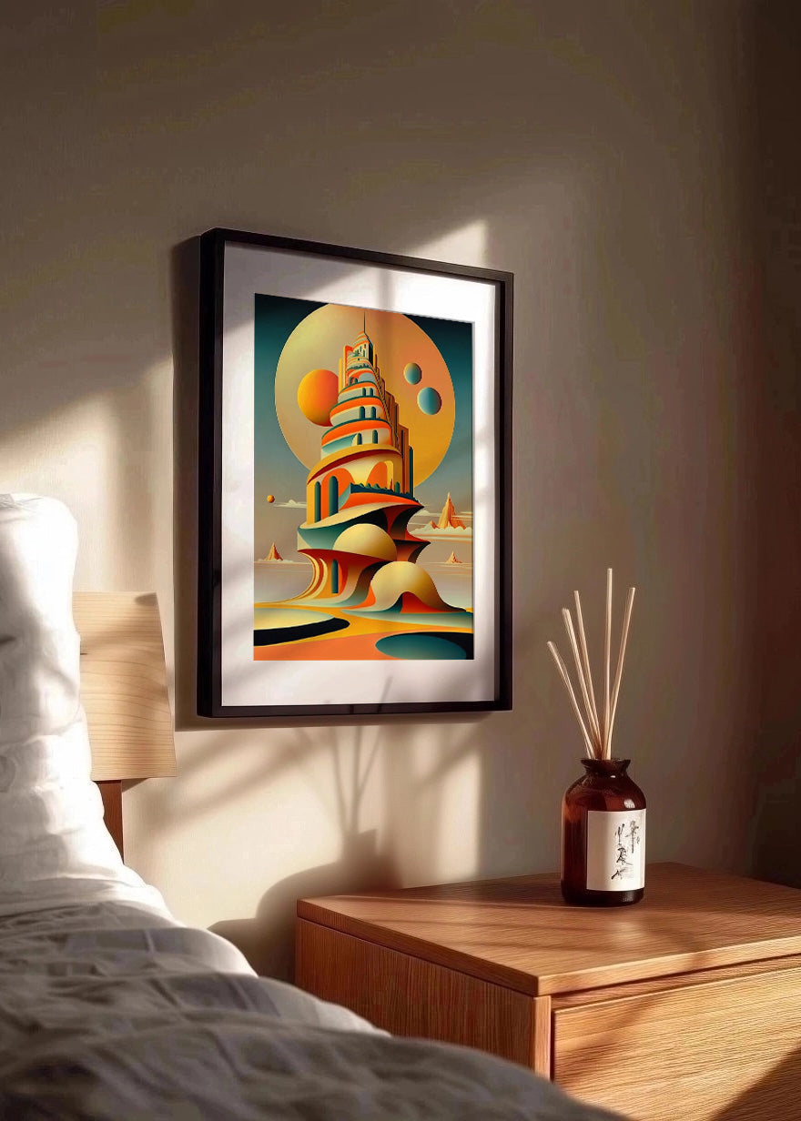Cuadro ​La torre de Babel estilo Dalí