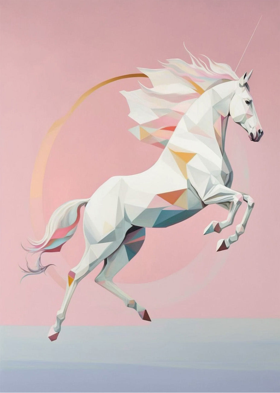 Cuadro ​Unicornio pastel