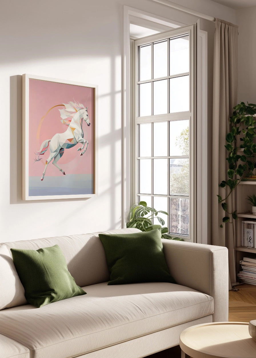 Cuadro ​Unicornio pastel