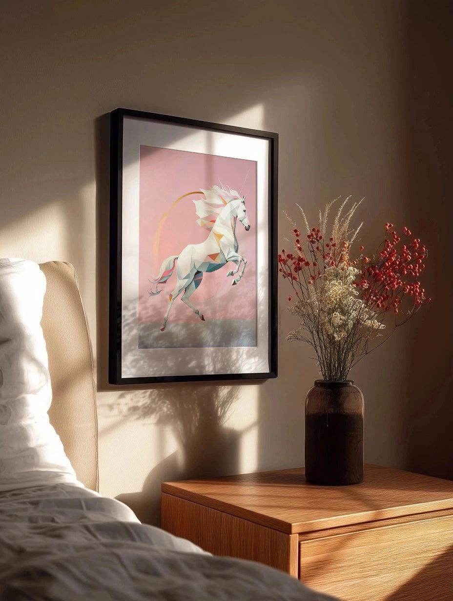Cuadro ​Unicornio pastel