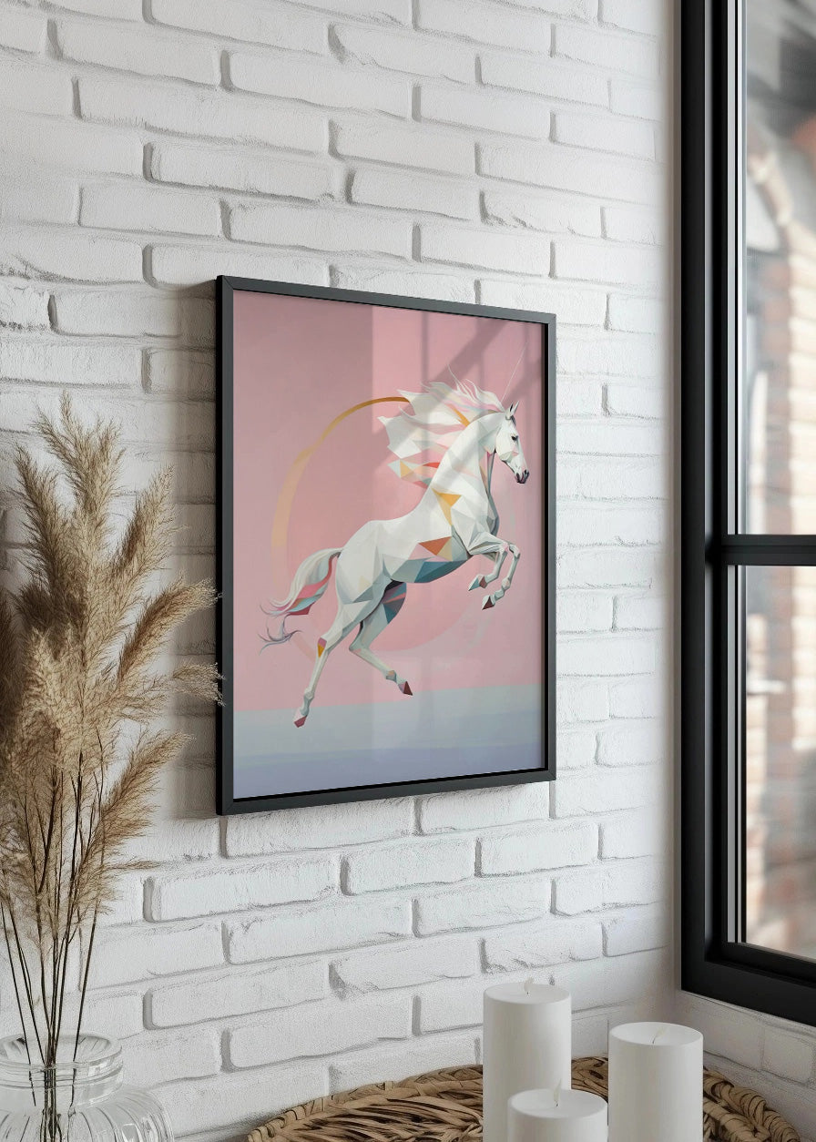 Cuadro ​Unicornio pastel