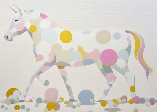 Cuadro ​Unicornio estilo minimalismo